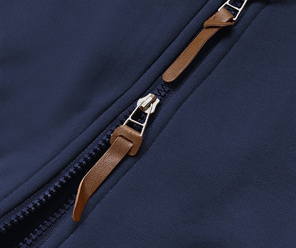 Granatowa bluza damska parka płaszczyk long z kapturem