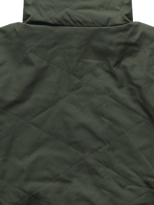 Ciemnozielona krótka kurtka stójka