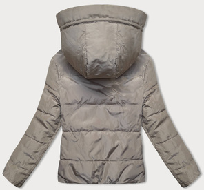 Khaki beżowa dwustronna kurtka z kapturem