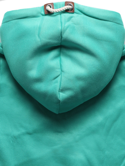 Zielona unikalna bluza damska z kapturem