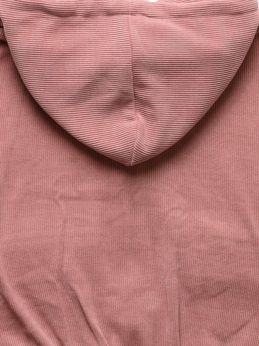 Różowy dres komplet z kapturem ze wstawkami