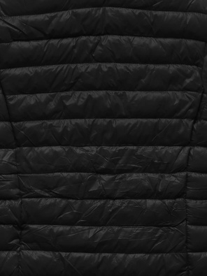 Czarna lekka przejściowa kurtka damska ze stójką