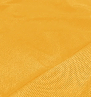 Żółta wygodna gładka bluza dresowa basic