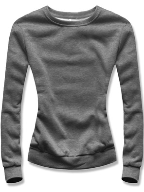 Grafitowa casualowa damska bluza