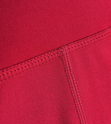 Czerwone wyszczuplające legginsy fit