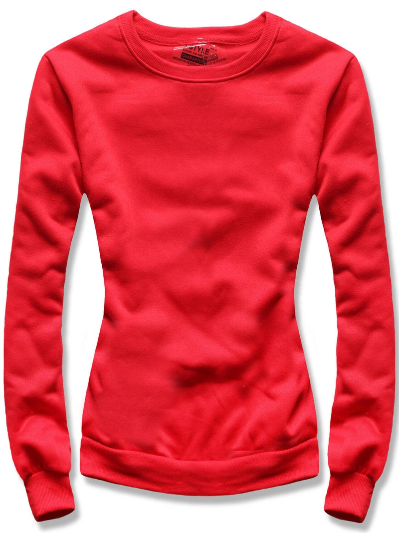Czerwona casualowa damska bluza