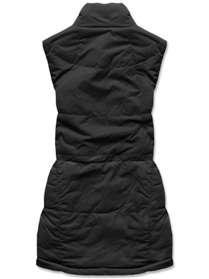 Czarny dwustronny bezrękawnik kamizelka krata