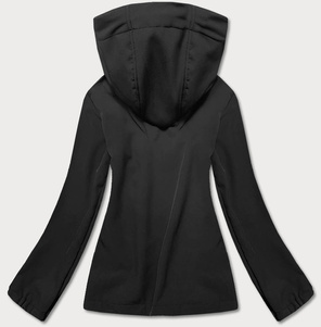 Czarno pomarańczowa kurtka na ciepłym polarze