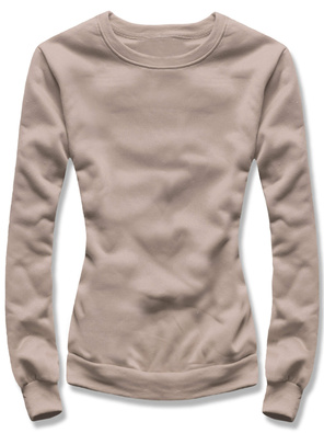 Kakaowa casualowa damska bluza