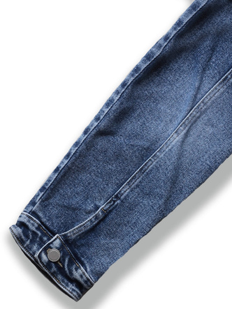 Niebieska top kurtka hit oversize jeansowa krótka