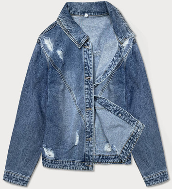 JEANSOWA KURTKA DAMSKA DENIM NIEBIESKA (B028)