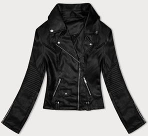 Czarna ramoneska z kołnierzem (11z8097)