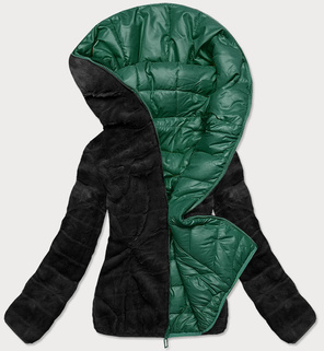 Zielona kurtka zimowa damska