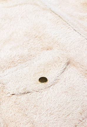 Ecru wełniana damska kurtka alpaka 