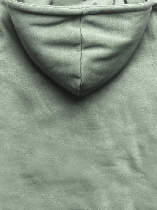 Zielonoszara damska bluza ze stójką łączone materiały