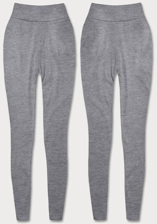 Szare wyszczuplające legginsy fit basic