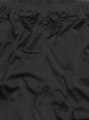 Czarny welurowy gładki dres