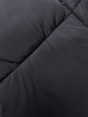 Grafitowy fantastyczny pikowany bezrękawnik