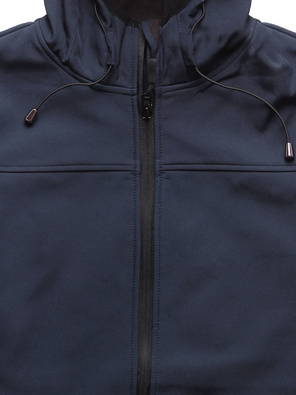 Granatowa sportowa kurtka z kapturem softshell