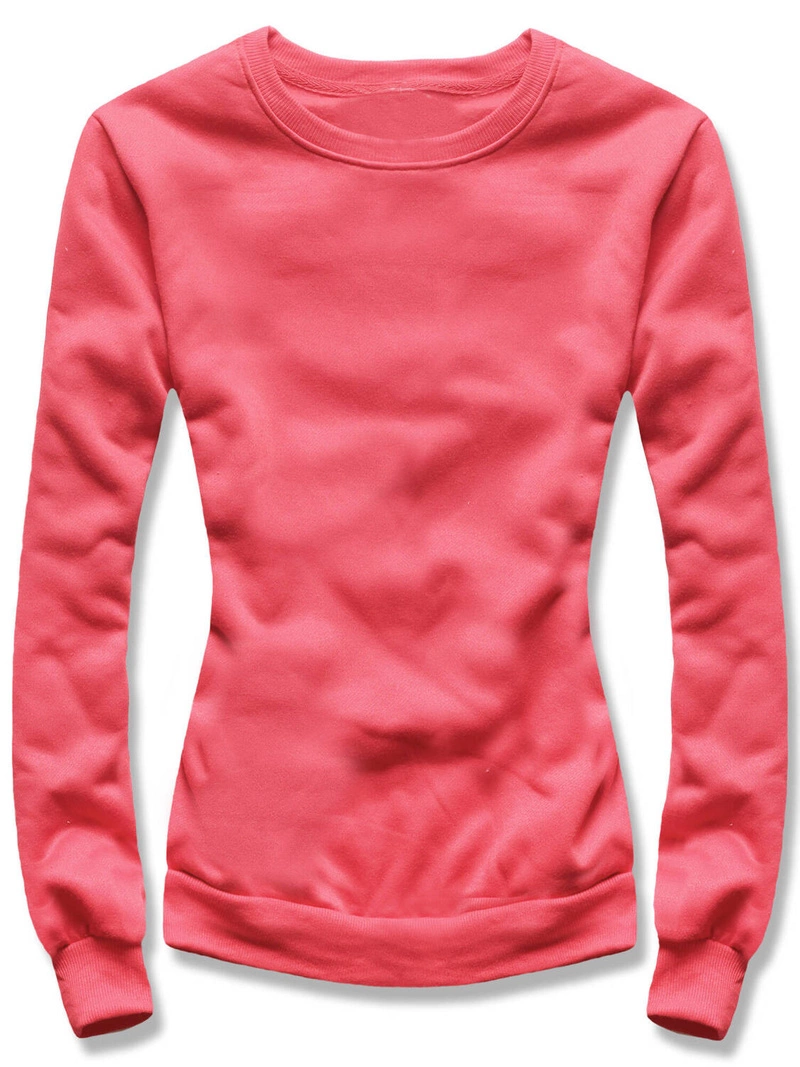 Malinowa casualowa damska bluza