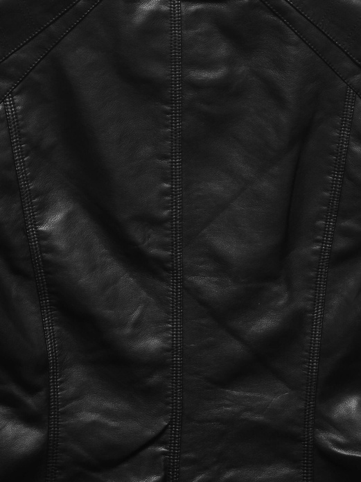 Czarna twarzowa ramoneska ze stójką