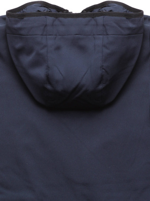 Granatowa sportowa kurtka z kapturem softshell