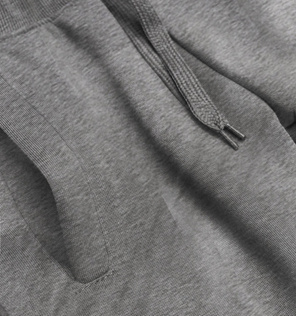 Grafitowe damskie dresowe spodnie casualowe z kieszeniami i ściągaczem