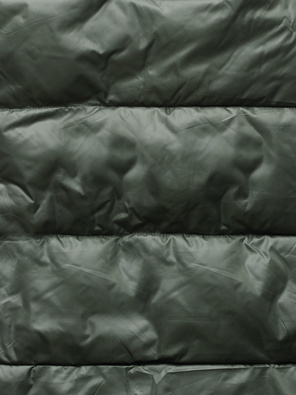 Khaki dwustronny bezrękawnik kamizelka ze stójką i regulowanym ściągaczem