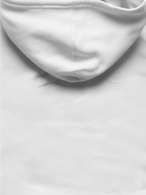 Biała damska rozpinana bluza z kapturem basic