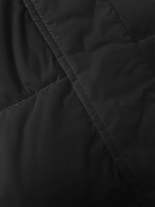 Czarna zimowa krótka puchowa kurteczka