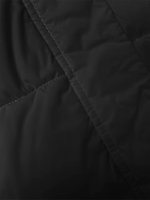 Czarna zimowa krótka puchowa kurteczka