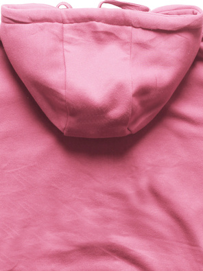 Jasnoróżowa zapinana damska bluza z kapturem