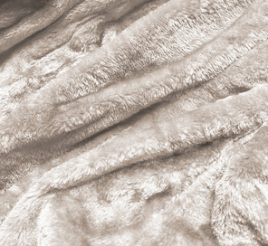 Brązowa ciepła kurtka parka na misiu z kapturem i wstawkami 