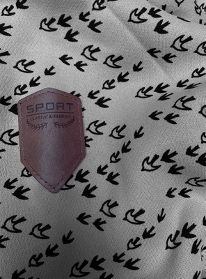 Szara rozpinana bluza damska z kapturem w jaskółki