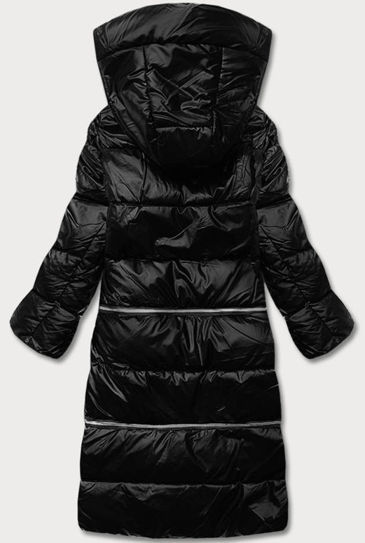 Czarna czaderska 3w1 zimowa kurtka damska trzy długości