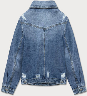 JEANSOWA KURTKA DAMSKA DENIM NIEBIESKA (B028)