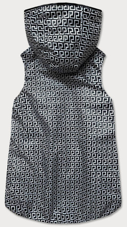 Czarny dwustronny pikowany bezrękawnik kamizelka