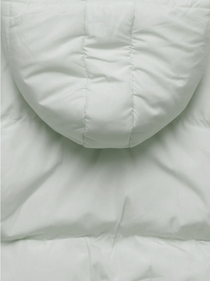 Jasnoszara genialna krótka damska kurtka puffer