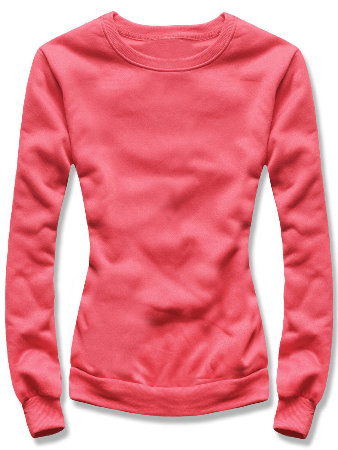 Malinowa casualowa damska bluza