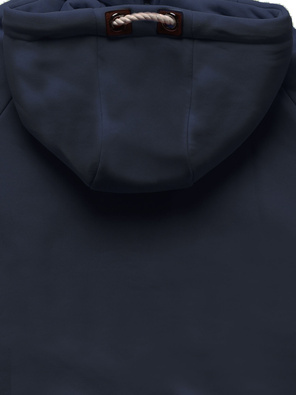 Granatowa fantastyczna ciepła bluza z kapturem