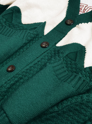 ROZPINANY KARDIGAN CALIFORNIA ZIELONY (1122#)