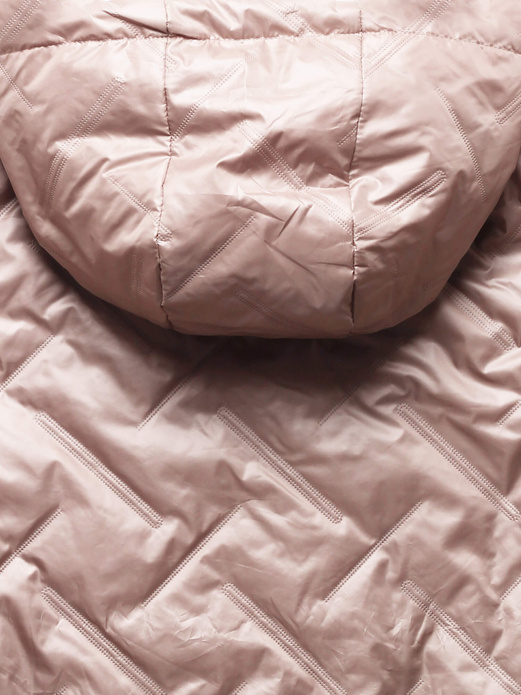 Różowa fantastyczna przejściowa lekka kurteczka ze ściągaczami