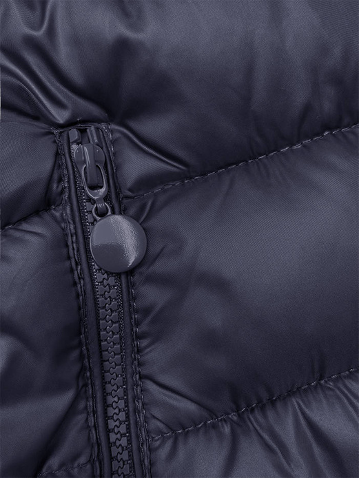 Granatowa genialna pikowana kurteczka z kapturem