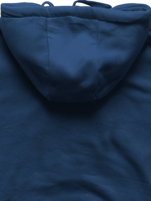 Granatowa zapinana damska bluza z kapturem