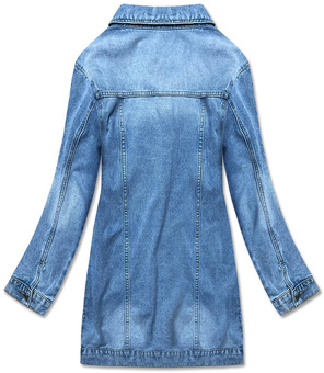 Długa katana jeansowa niebieska (pop7021-lk)