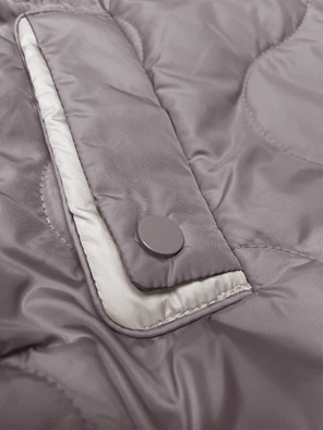 Cappuccino krótki bezrękawnik kamizelka z kapturem