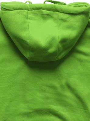 Zielona damska bluza dresowa z kapturem kangurka