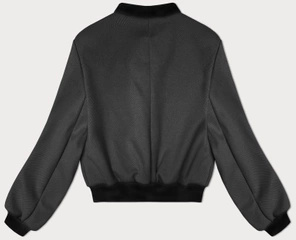 Grafitowa genialna kurtka damska bomberka