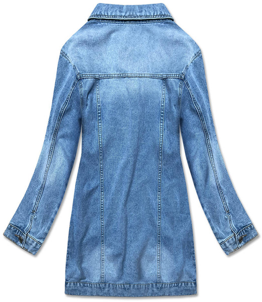 Długa katana jeansowa niebieska (pop7021-lk)