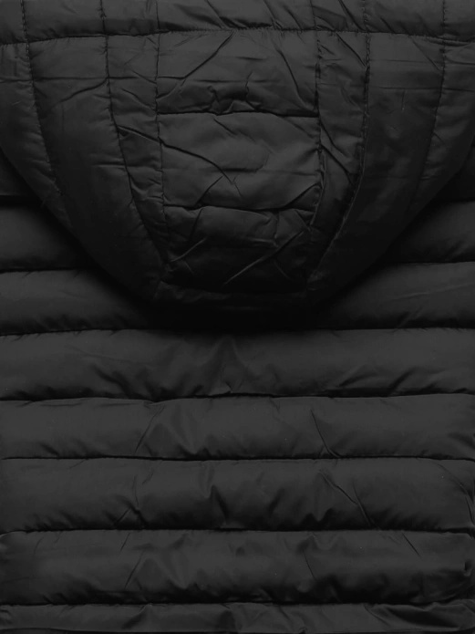 Czarny basic bezrękawnik z kapturem lekka kamizelka